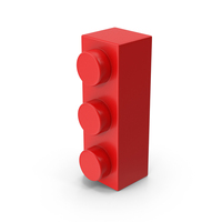 Red Toy Brick 1x3 PNG & PSD Images
