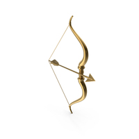 Gold Bow And Arrow PNG & PSD Images