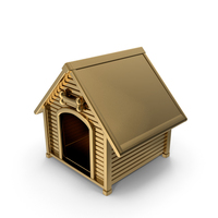 Gold Dog House PNG & PSD Images