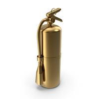 Gold Fire Extinguisher PNG & PSD Images