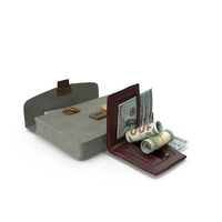 Wallet Bag Open Bill 100 US Dollar Money PNG & PSD Images