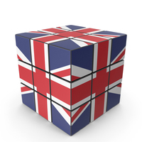United Kingdom Solved Puzzle Cube Country Flag PNG & PSD Images