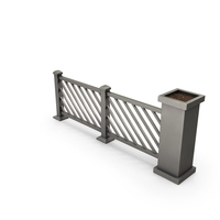 Stylized Fence Without Bush PNG & PSD Images