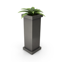 Stylized Post With A Bush From A Fence PNG & PSD Images