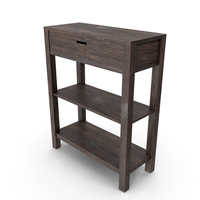 Cedar Accent Table Drawer Dark PNG & PSD Images