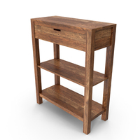 Cedar Accent Table Drawer PNG & PSD Images