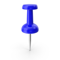 A Straight Blue Push Pin PNG & PSD Images