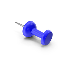 Blue Push Pin Lying Flat On The Ground PNG & PSD Images