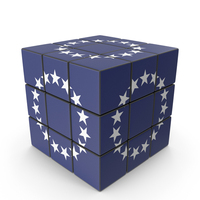Cook Islands Solved Puzzle Cube Country Flag PNG & PSD Images