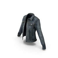 Female Denim Jacket PNG & PSD Images