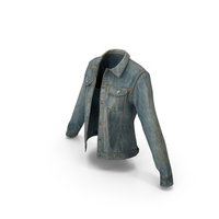 Female Denim Jacket PNG & PSD Images