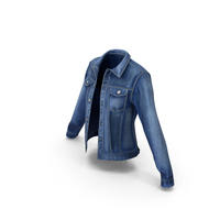 Female Denim Jacket PNG & PSD Images
