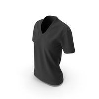 Female T Shirt Black PNG & PSD Images