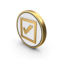 Check Tick Mark Square Coin PNG & PSD Images