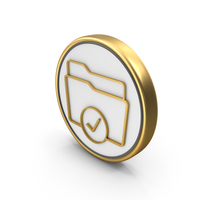 Tick Correct Folder Coin PNG & PSD Images