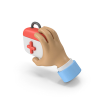 Emergency Kit With Hand Icon PNG & PSD Images
