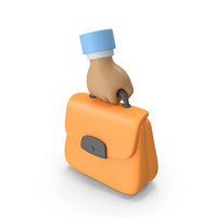 Hand Carrying An Office Briefcase Icon PNG & PSD Images
