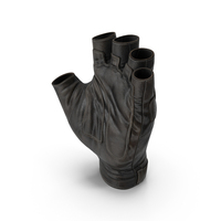 Fingerless Leather Gloves PNG & PSD Images