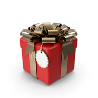 Giftbox With Tag PNG & PSD Images