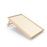 Foldable Bed Tray Table With The Right Leg Folded PNG & PSD Images