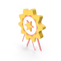 Star Badge Award Medal Achievement Reward Ribbon Icon PNG & PSD Images
