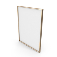Blank Canvas Painting In Gold Frame PNG & PSD Images