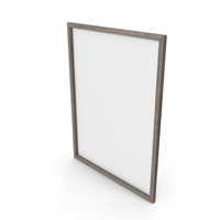 Blank Canvas Painting In Wooden Frame PNG & PSD Images