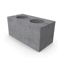 Expanded Clay Concrete Block 2 Channels PNG & PSD Images