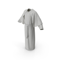 Long Robe With Mantle And Belt PNG & PSD Images
