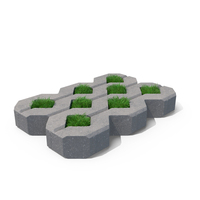 Grass Filled Concrete Paver Fur PNG & PSD Images