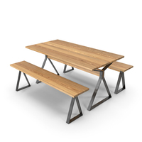 Wood Table And Bench PNG & PSD Images