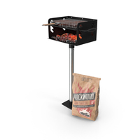 Charcoal Grill With Charcoal Bag PNG & PSD Images