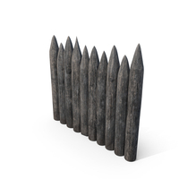 Medieval Faded Wooden Stockade PNG & PSD Images