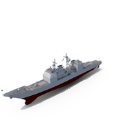 Military Ticonderoga Class Destroyer Ship CG-71 PNG & PSD Images