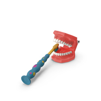 Dental Model With Kids Toothbrush PNG & PSD Images