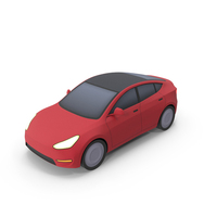 Stylized Tesla Model PNG & PSD Images