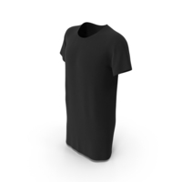 Black Longline Men T Shirt PNG & PSD Images