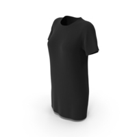 Black Longline Women T Shirt PNG & PSD Images