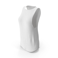 White Women Sports Vest PNG & PSD Images