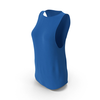 Blue Women Sports Vest PNG & PSD Images