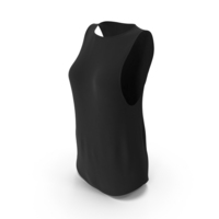 Black Women Sports Vest PNG & PSD Images