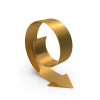 Circular Arrow Directional Down PNG & PSD Images