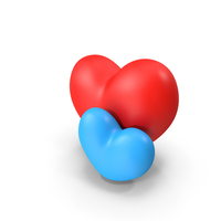 Two Hearts Icon PNG & PSD Images