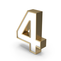 Number 4 PNG & PSD Images