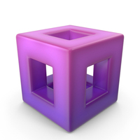 Abstract Hollow Box Icon PNG & PSD Images
