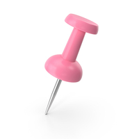 A Slanted Pink Push Pin PNG & PSD Images