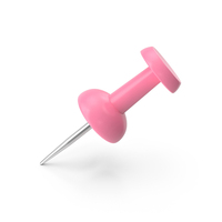 A Very Slanted Pink Push Pin PNG & PSD Images