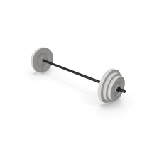 White Barbell PNG & PSD Images