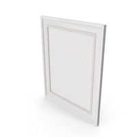 White Wood Picture Frame PNG & PSD Images