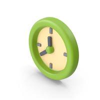 Cartoon Round Wall Clock PNG & PSD Images